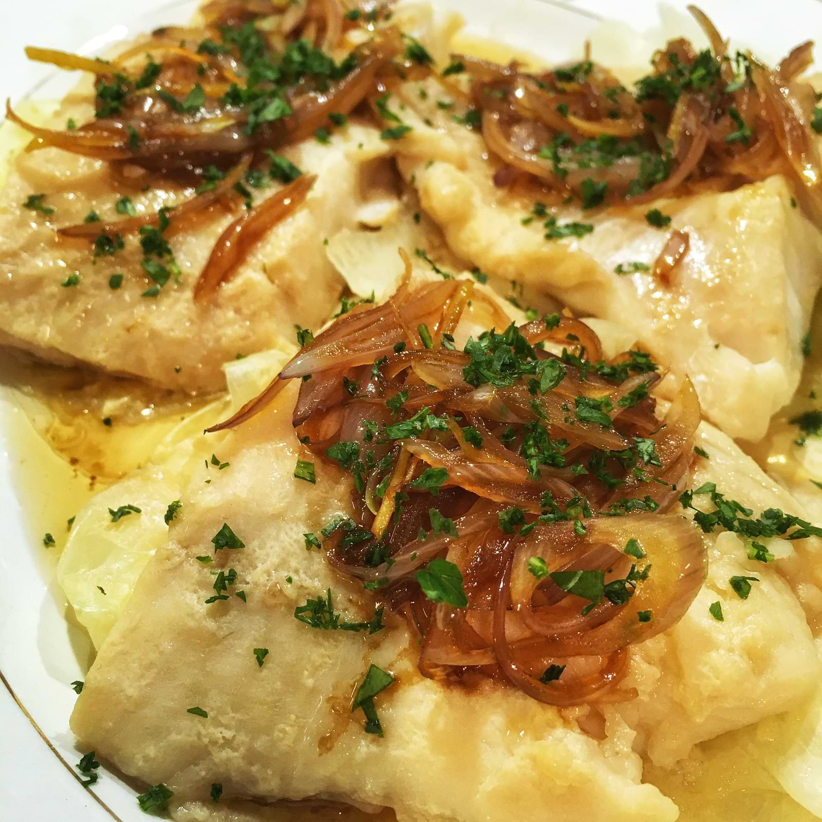 Pesce a vapore marinato al miso