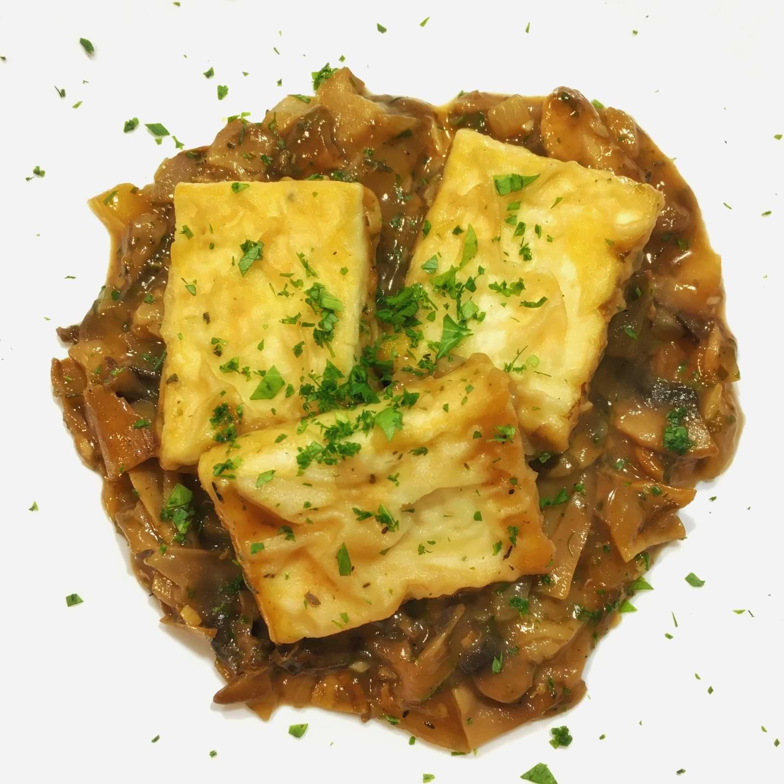 Tofu ai funghi porcini e Marsala